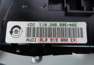 Audi - A3 8L vanaf 1996 Tellerpaneel reparatie